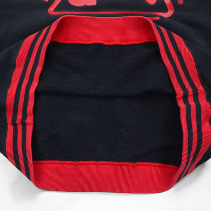 PLENTY TOUGH SPORT 90年代 ラグラン スウェット L ブラック レッド ロゴプリント コットン