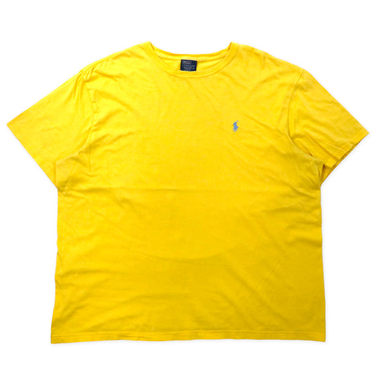 Polo by Ralph Lauren ワンポイントロゴTシャツ XL イエロー コットン スモールポニー刺繍 ビッグサイズ