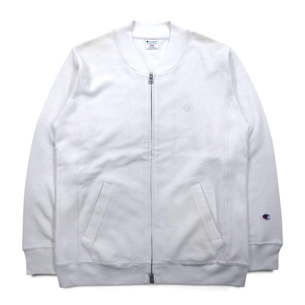 Champion Reverse Weave Full Zip Sweat Blouson L White C8-P019