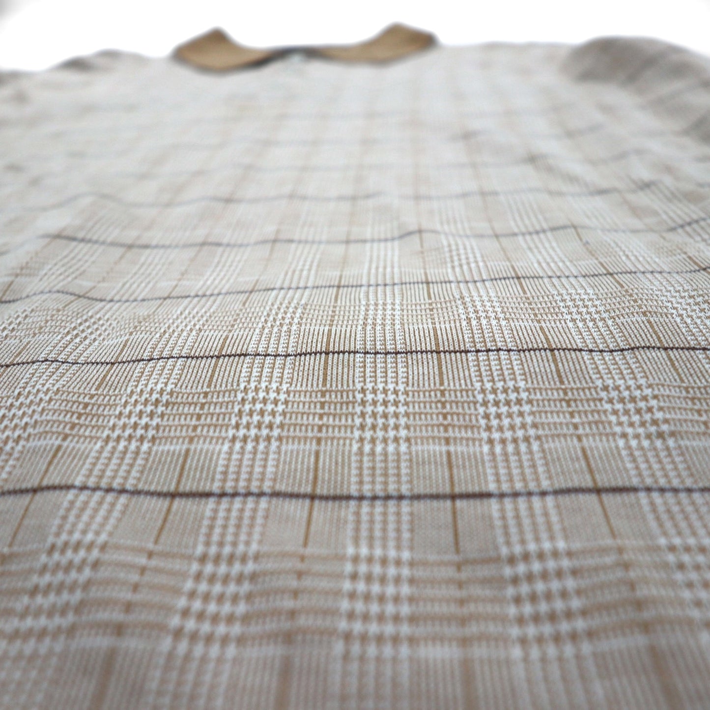 POLO GOLF RALPH LAUREN 長袖ポロシャツ ラガーシャツ XL ベージュ チェック