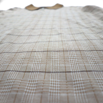 POLO GOLF RALPH LAUREN 長袖ポロシャツ ラガーシャツ XL ベージュ チェック