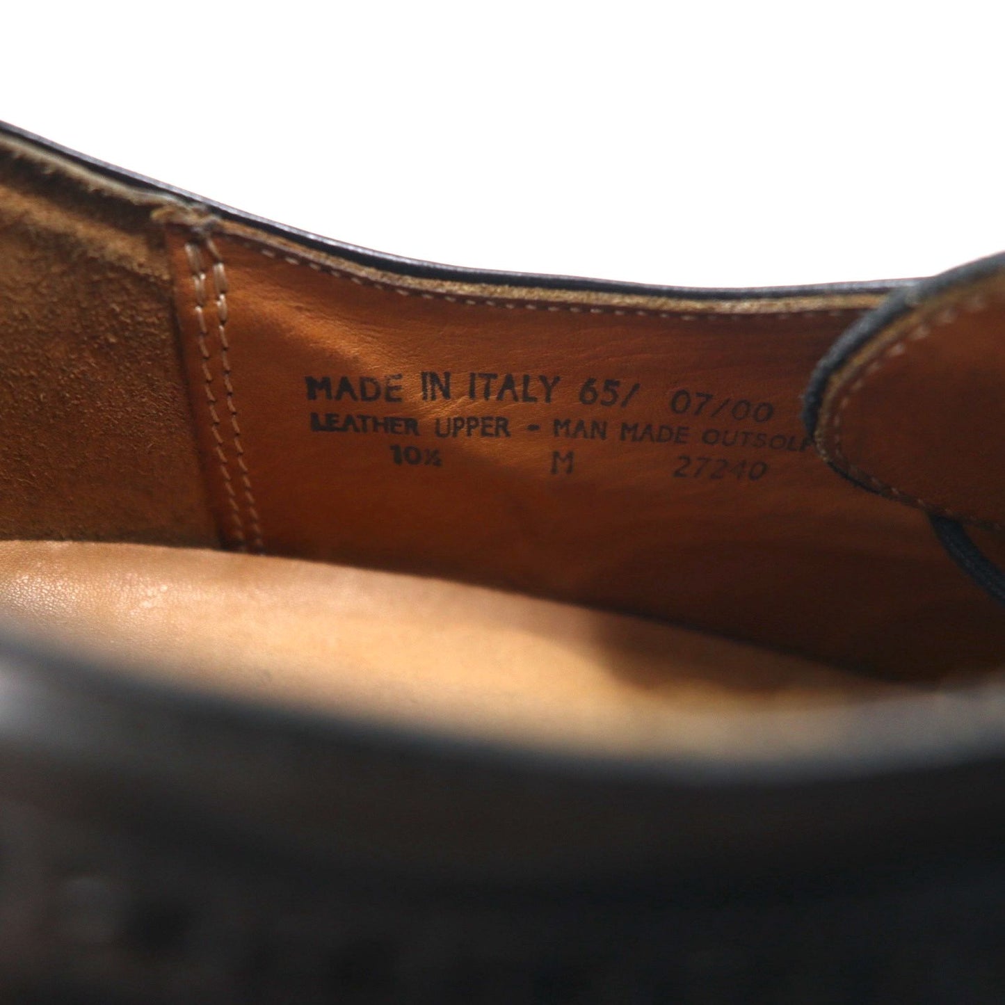 BOSTONIAN Strada イタリア製 ストレートチップ オックスフォード ドレスシューズ 28.5cm ブラック レザー 27240