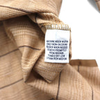 POLO GOLF RALPH LAUREN Long Sleeve Polo Shirt, Rugby Shirt, XL, Beige Check