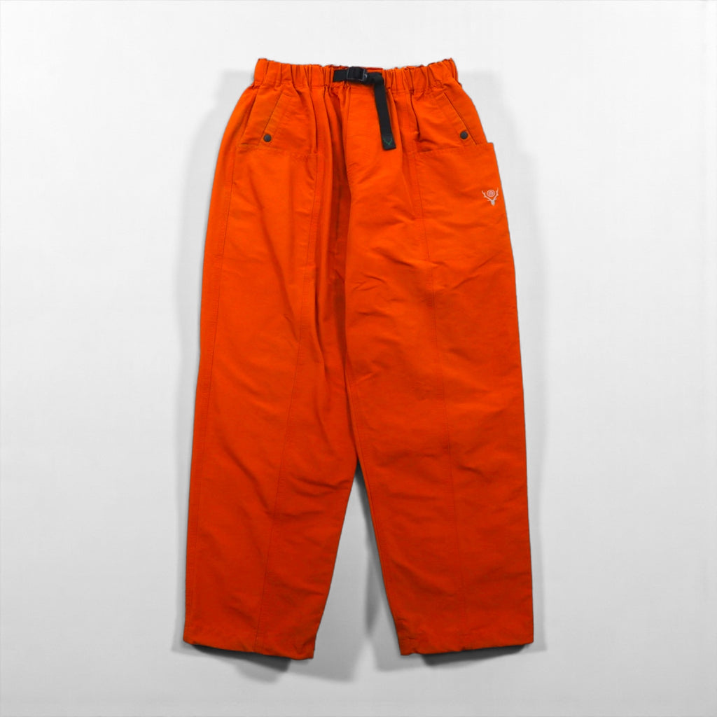 South2 West8 Belted Center Seam Pants, Nylon Wide Leg Pants, Size S, Orange, MR698