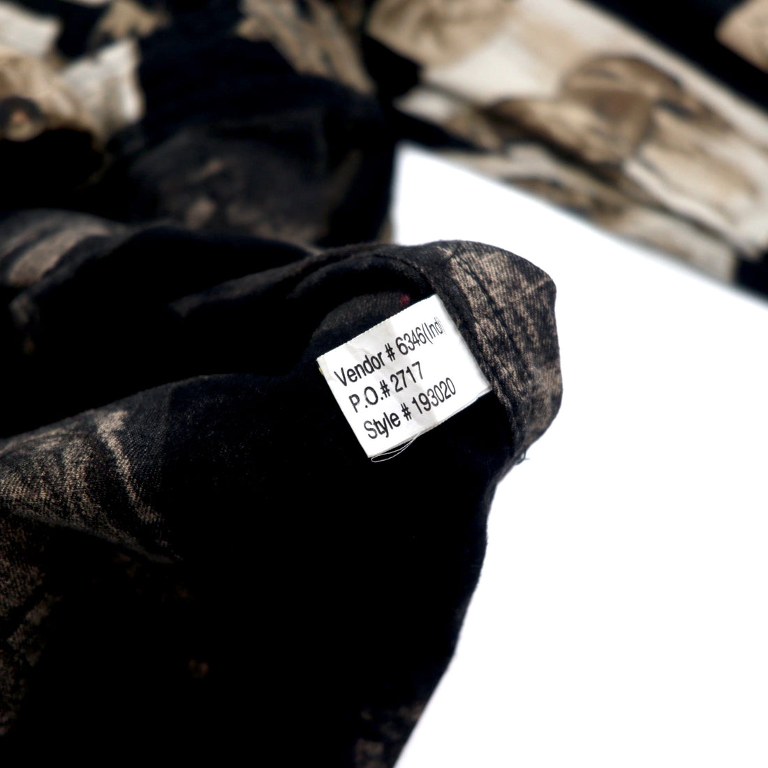 RED HEAD Animal Print Button-Down Shirt, XL, Black, Cotton, Horse