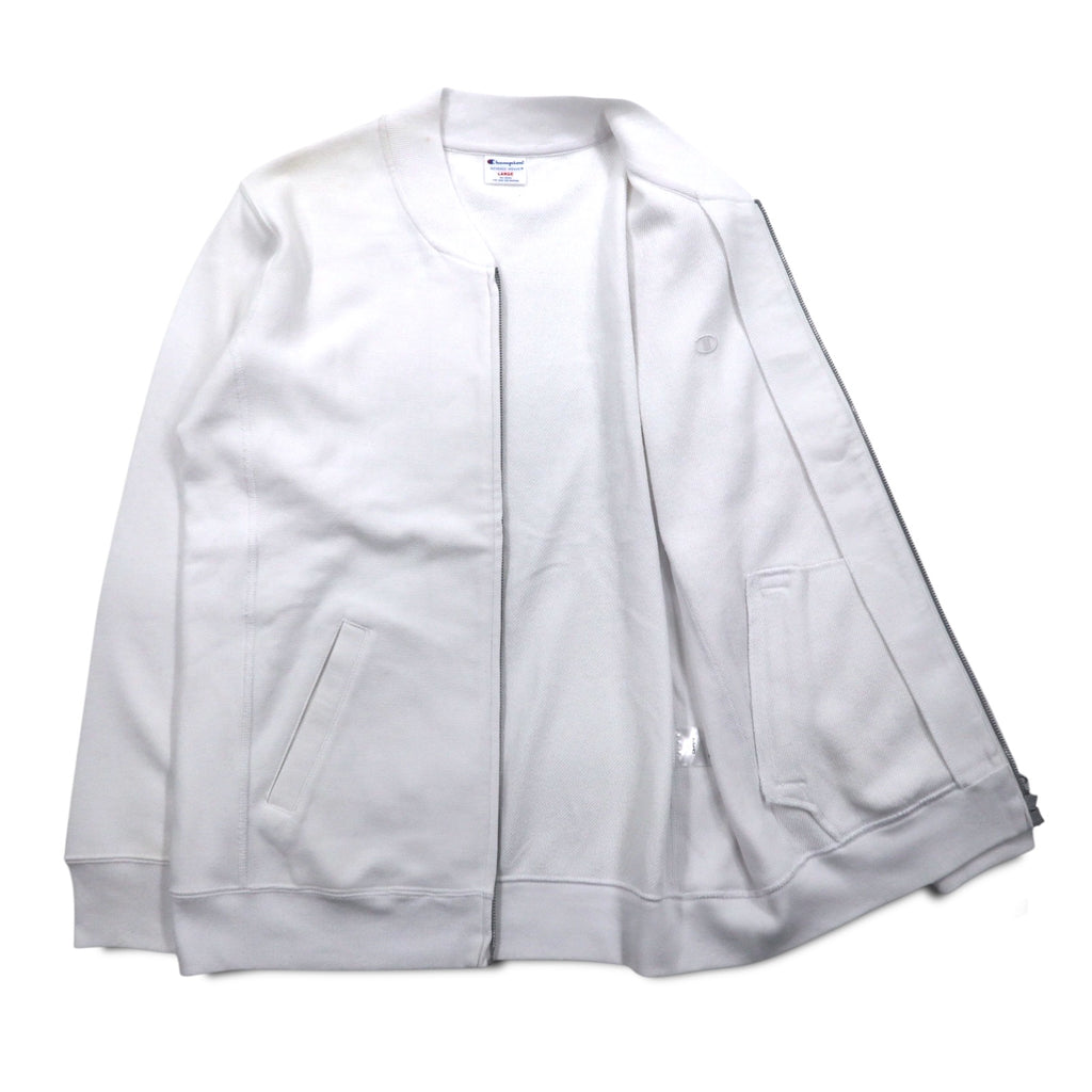 Champion Reverse Weave Full Zip Sweat Blouson L White C8-P019