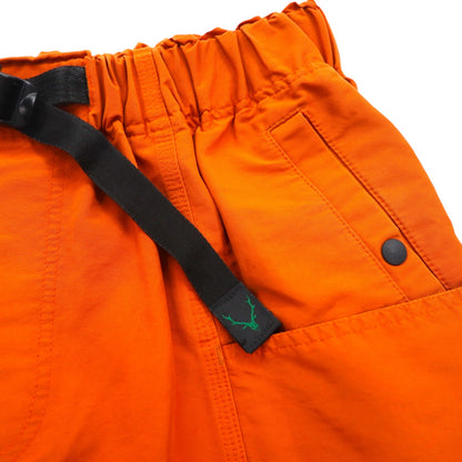 South2 West8 Belted Center Seam Pants, Nylon Wide Leg Pants, Size S, Orange, MR698