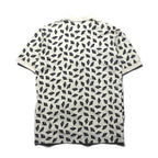 Christian Dior MONSIEUR vintage all-over print polo shirt, size M, white cotton