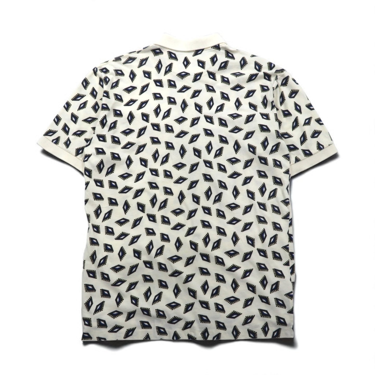 Christian Dior MONSIEUR オールド 総柄 ポロシャツ M ホワイト コットン