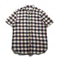 Barbour Short Sleeve Button-Down Shirt, Size M, Brown Check Cotton, MSH5151BE11, Made in Portugal