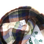 Barbour Short Sleeve Button-Down Shirt, Size M, Brown Check Cotton, MSH5151BE11, Made in Portugal