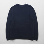 CHAPS RALPH LAUREN ヘリンボーン ニット セーター L ネイビー コットン