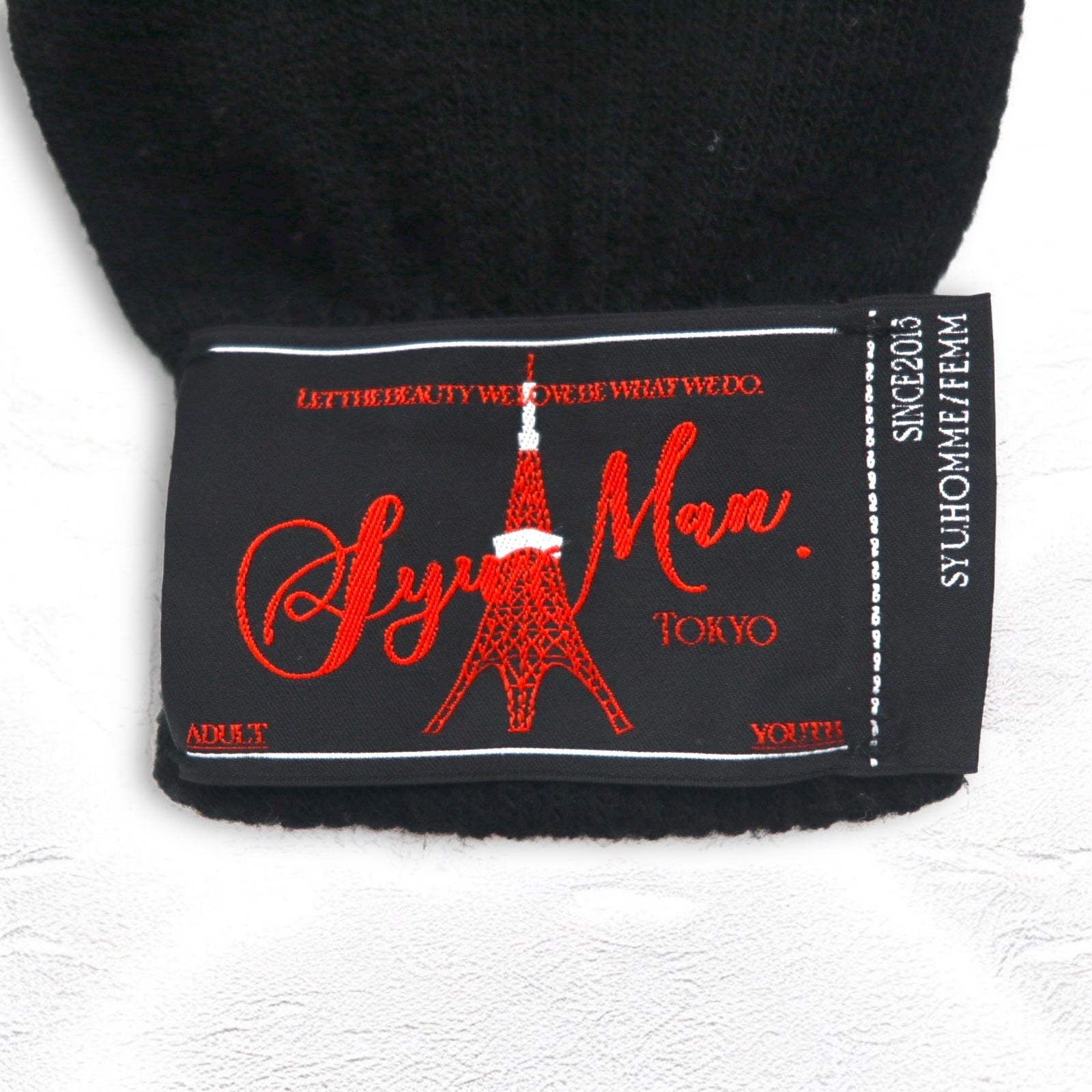 SYUMAN × YARN 23AW Knitted Gloves Hand knitting Gloves Gloves Skull Cross