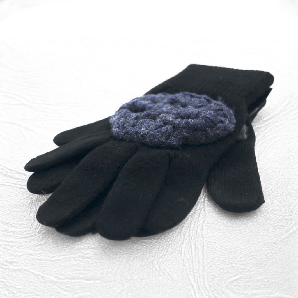 SYUMAN × YARN 23AW Knitted Gloves Hand knitting Gloves Gloves Skull Cross