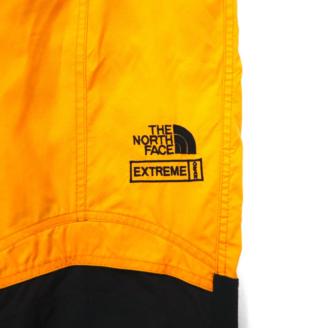 THE NORTH FACE 90s EXTREAM Overalls Skiwear Pants S Yellow Nylon Suspenders