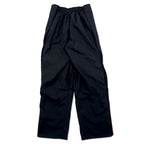 DIADORA 90s Track Pants Jersey L Black Polyester Side Slit Snap Button Mesh Liner