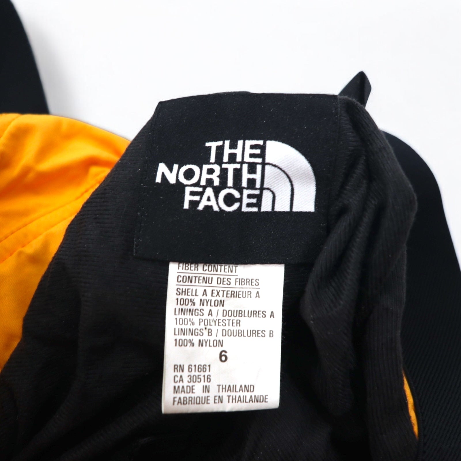 THE NORTH FACE 90s EXTREAM Overalls Skiwear Pants S Yellow Nylon Suspenders