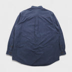 Woolrich Button-Down Flannel Shirt, XL, Navy, Chest Pocket, Midnight Blue Heather, 6433