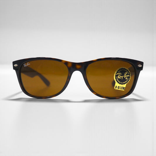 Ray-Ban ニューウェイファーラー NEW WAYFARER ウェリントン サングラス RB2132 710 55-18 3N ベッコウ イタリア製 未使用品