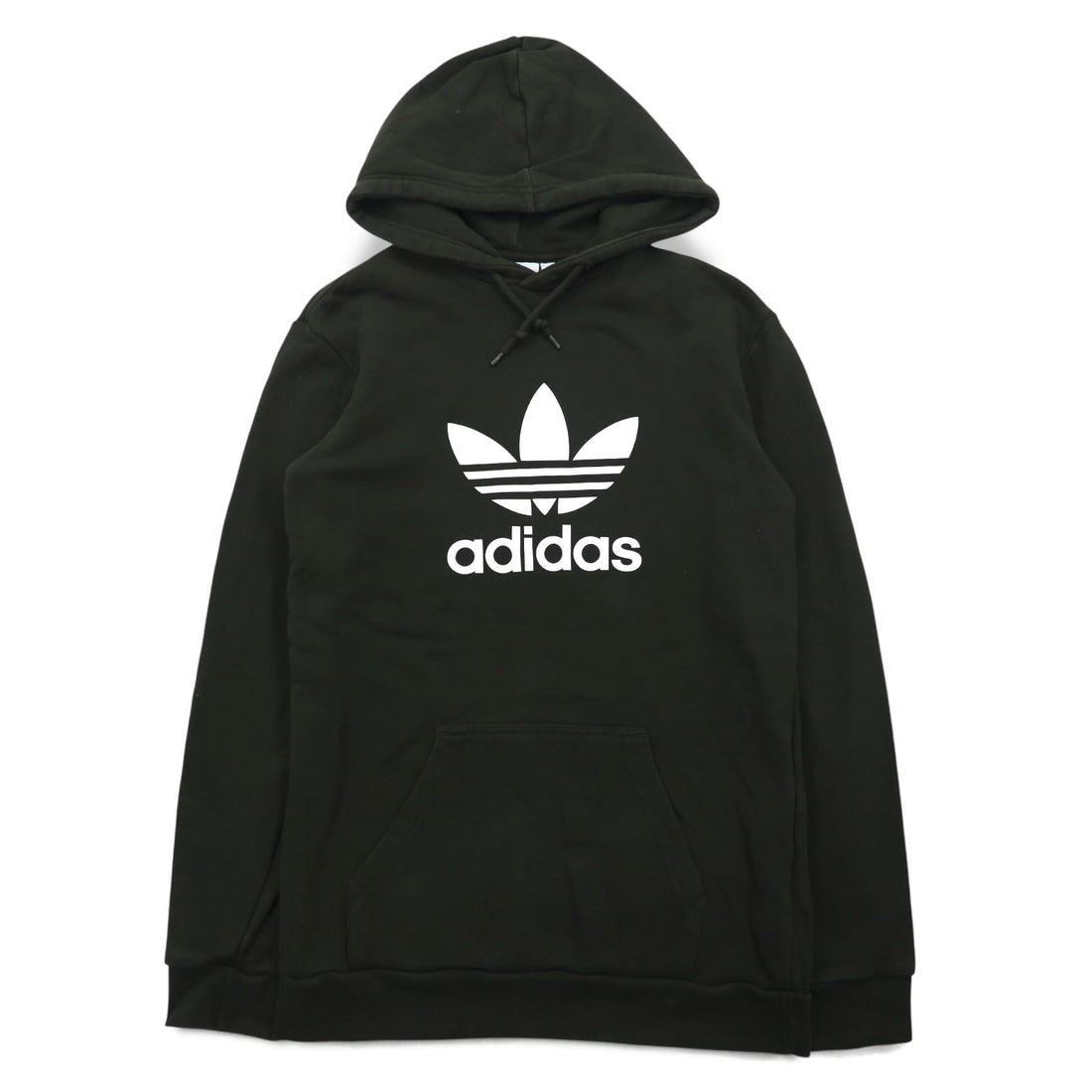 adidas originals Trefoil Hoodie Pullover Hoodie M Khaki Cotton DT7970