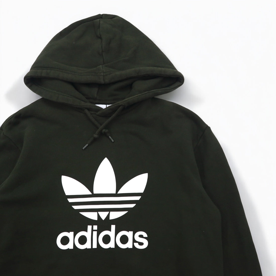 adidas originals Trefoil Hoodie Pullover Hoodie M Khaki Cotton DT7970