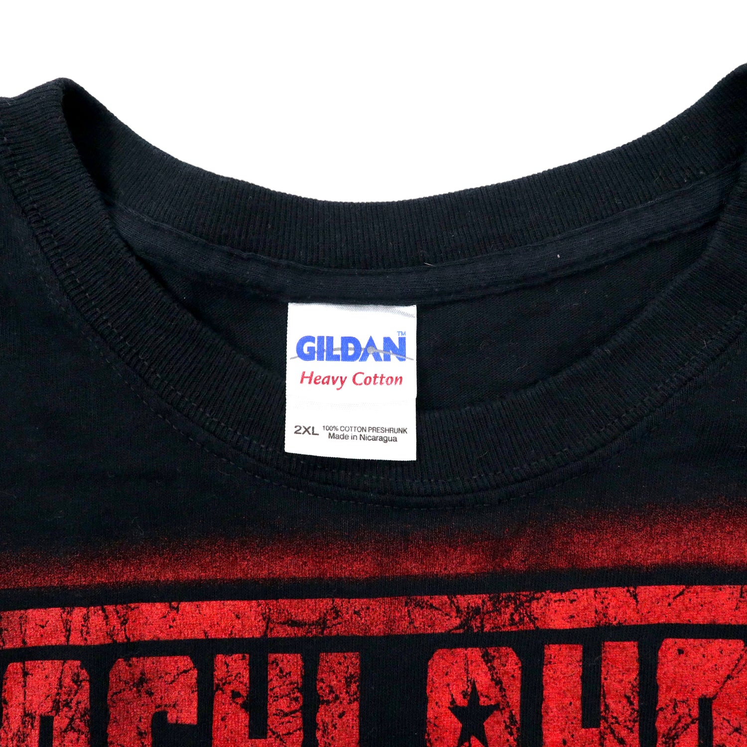 GILDAN ビッグサイズ バンドTシャツ 2XL ブラック コットン 両面