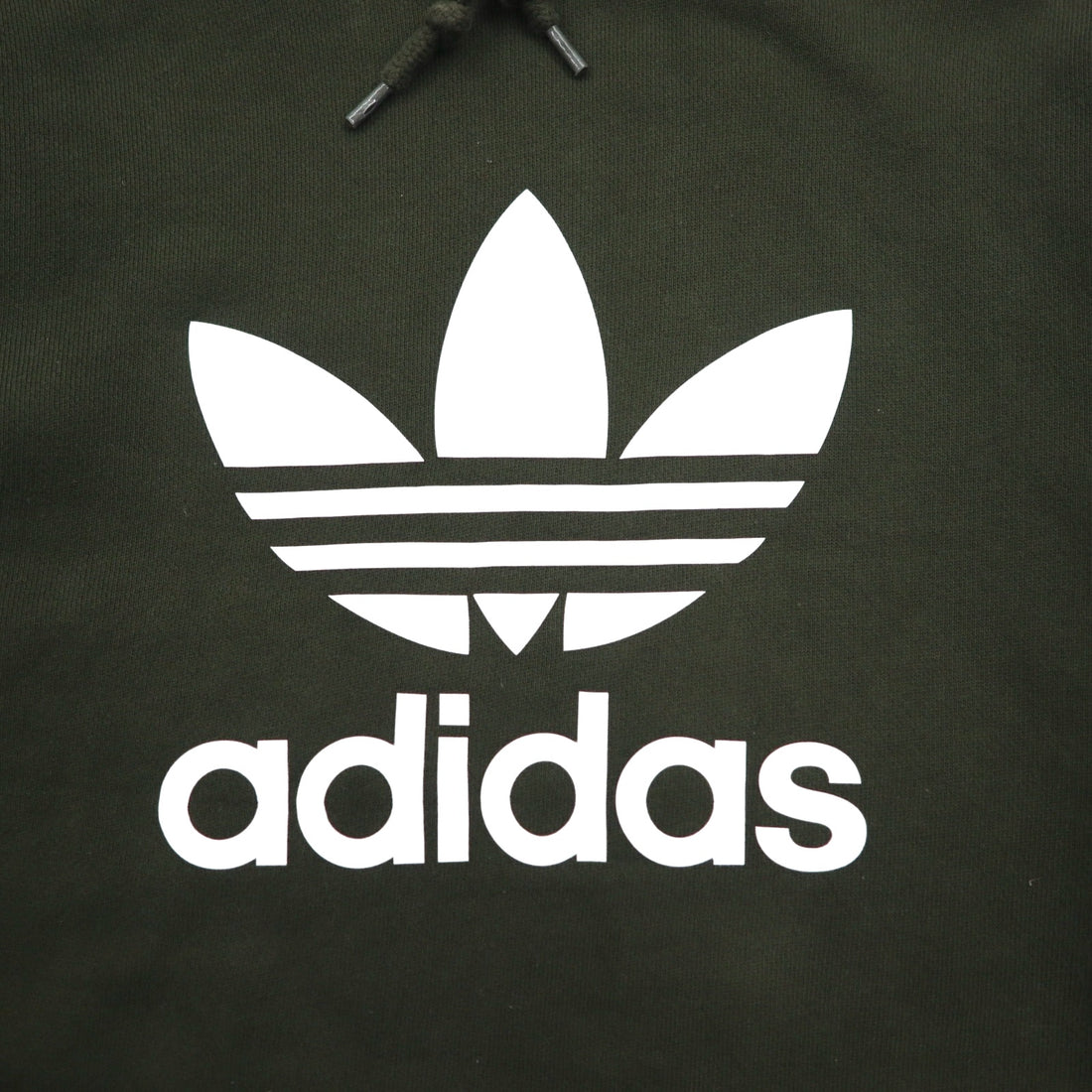 adidas originals Trefoil Hoodie Pullover Hoodie M Khaki Cotton DT7970