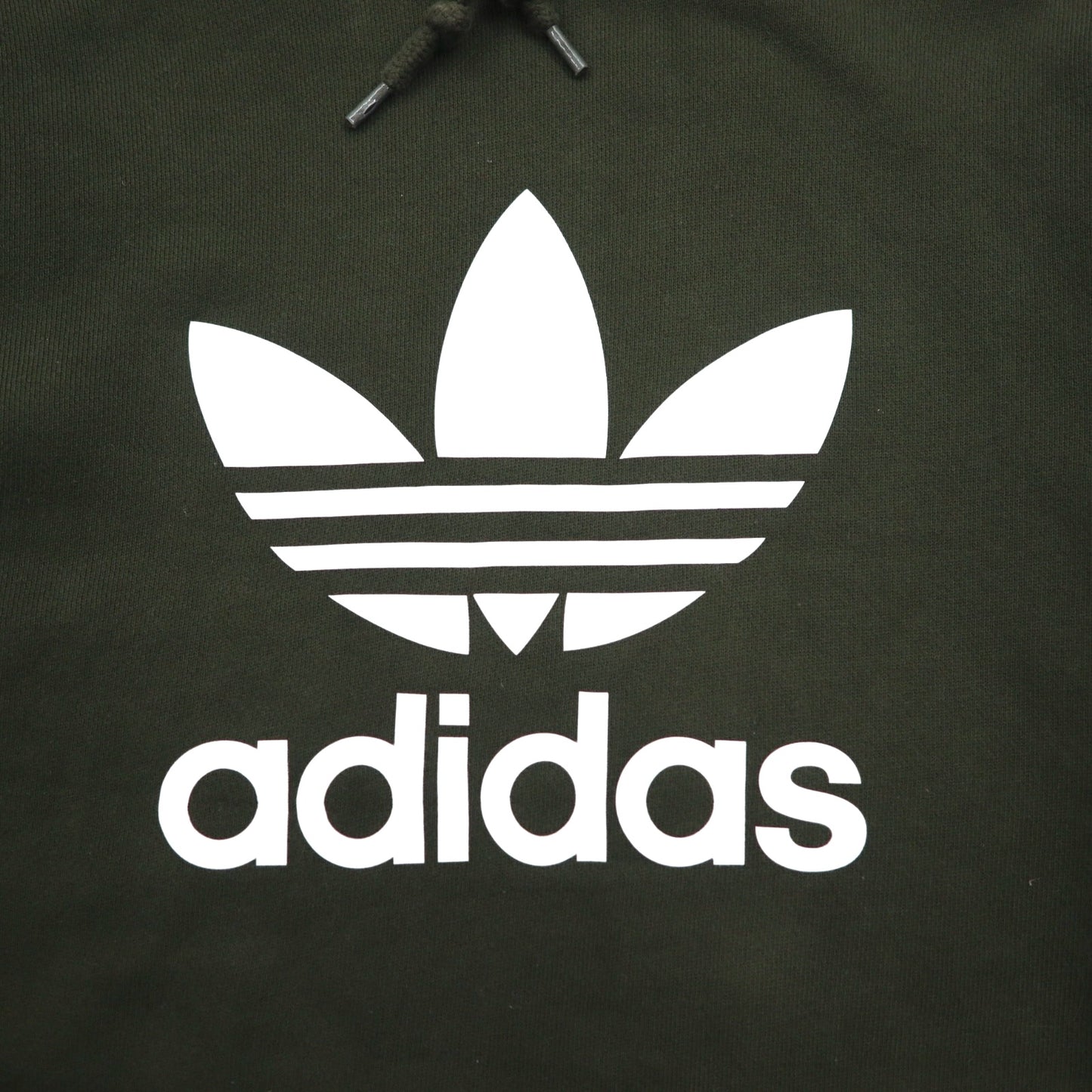 adidas originals トレフォイル フーディー プルオーバーパーカー M カーキ コットン DT7970