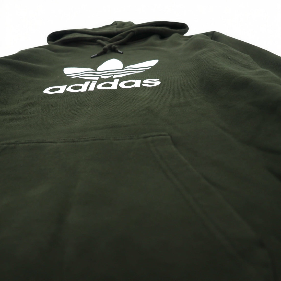 adidas originals Trefoil Hoodie Pullover Hoodie M Khaki Cotton DT7970