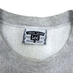 Made in USA 90s Lee Reverse Weave Sweatshirt XL Grey Cotton College CHISAGO LAKES FOOTBALL 3-tier print Arch logo CROSS GRAIN
