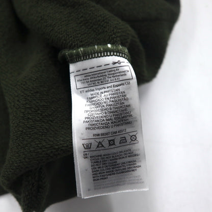 adidas originals トレフォイル フーディー プルオーバーパーカー M カーキ コットン DT7970