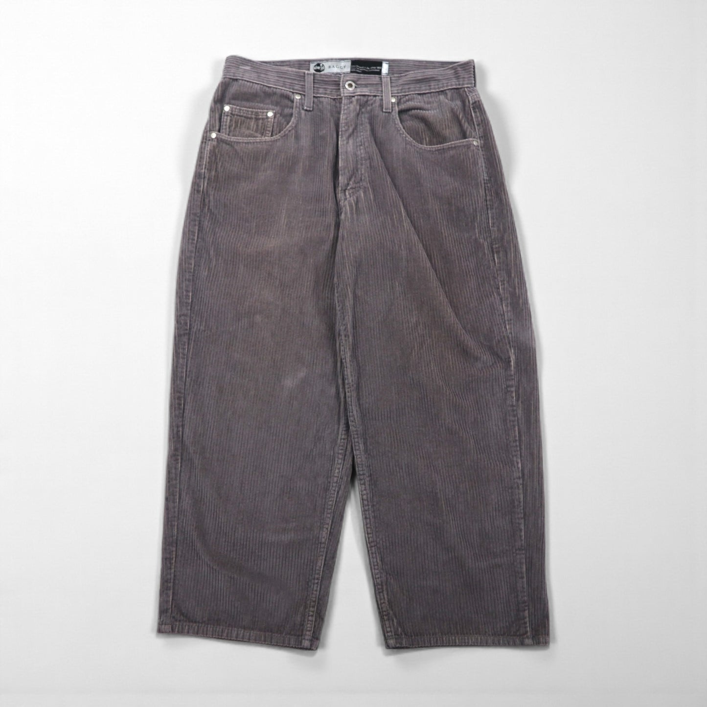 Levi's SILVER TAB 90s Baggy Chino Wide Corduroy Pants, Size M, Gray, BAGGY Silver Tab, 39290-0007