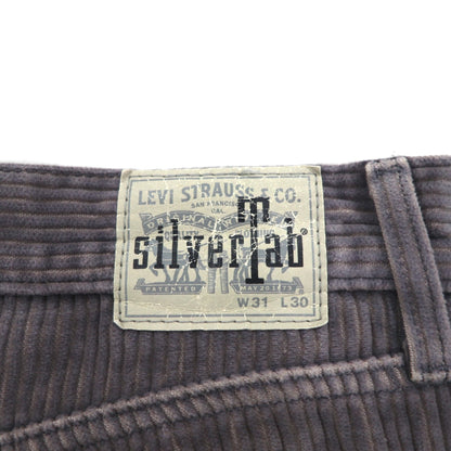 Levi's SILVER TAB 90s Baggy Chino Wide Corduroy Pants, Size M, Gray, BAGGY Silver Tab, 39290-0007