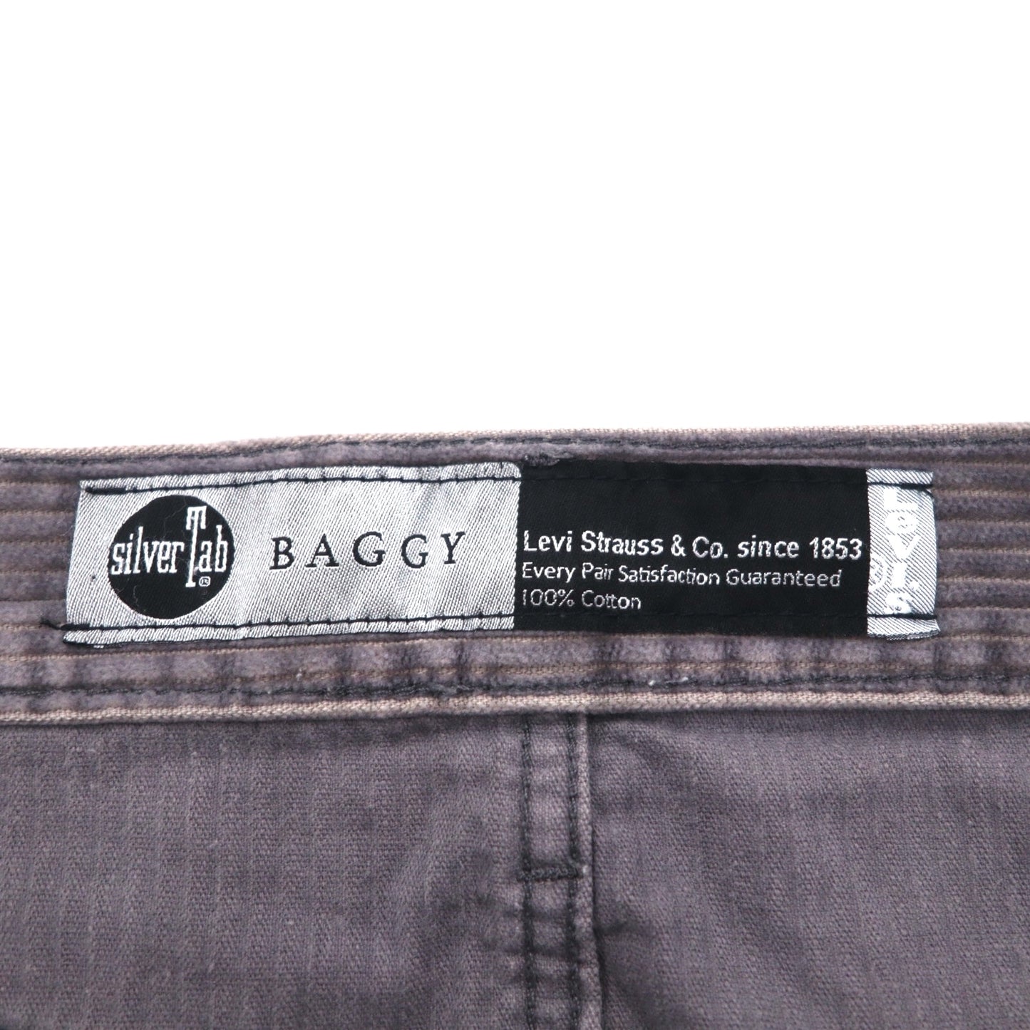 Levi's SILVER TAB 90s Baggy Chino Wide Corduroy Pants, Size M, Gray, BAGGY Silver Tab, 39290-0007