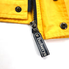 Burberrys Old Retractable Hood Swing Top Harrington Jacket MA Yellow Cotton Polyester Made in Japan