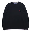 TOMMY HILFIGER 90年代 クルーネック コットンニット セーター XL ブラック