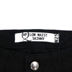 McQ Alexander McQUEEN スキニージーンズ デニムパンツ M ブラック 349498 HYBRID LOW WAIST SKINNY JEANS 未使用品