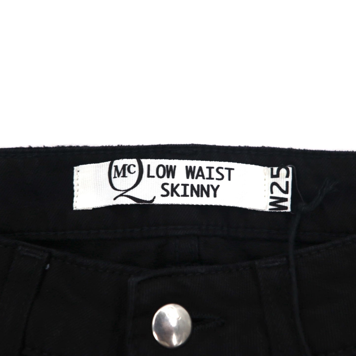 McQ Alexander McQUEEN スキニージーンズ デニムパンツ M ブラック 349498 HYBRID LOW WAIST SKINNY JEANS 未使用品