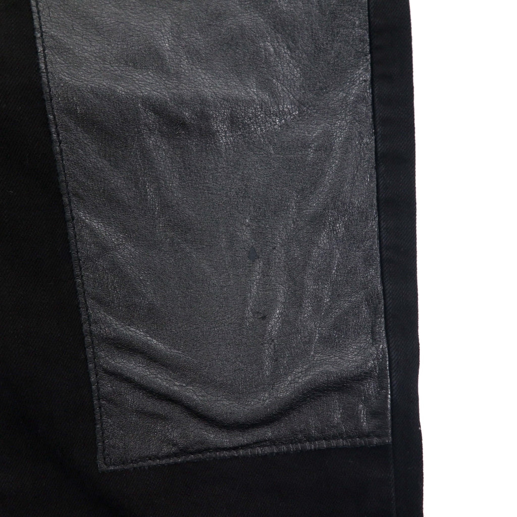 McQ Alexander McQUEEN スキニージーンズ デニムパンツ M ブラック 349498 HYBRID LOW WAIST SKINNY JEANS 未使用品