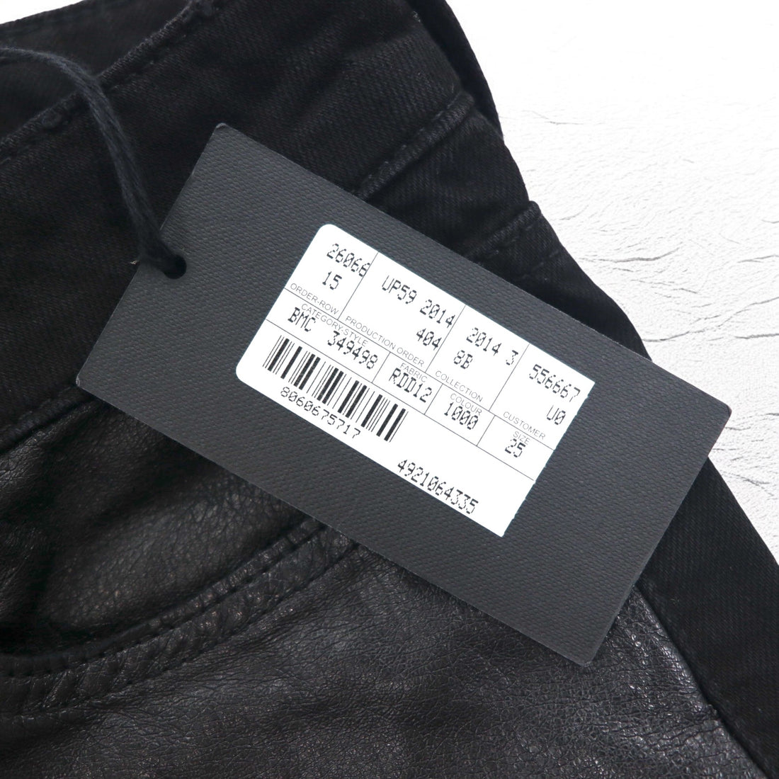 McQ Alexander McQUEEN Skinny Jeans Denim Pants M Black 349498 HYBRID LOW WAIST SKINNY JEANS Unused