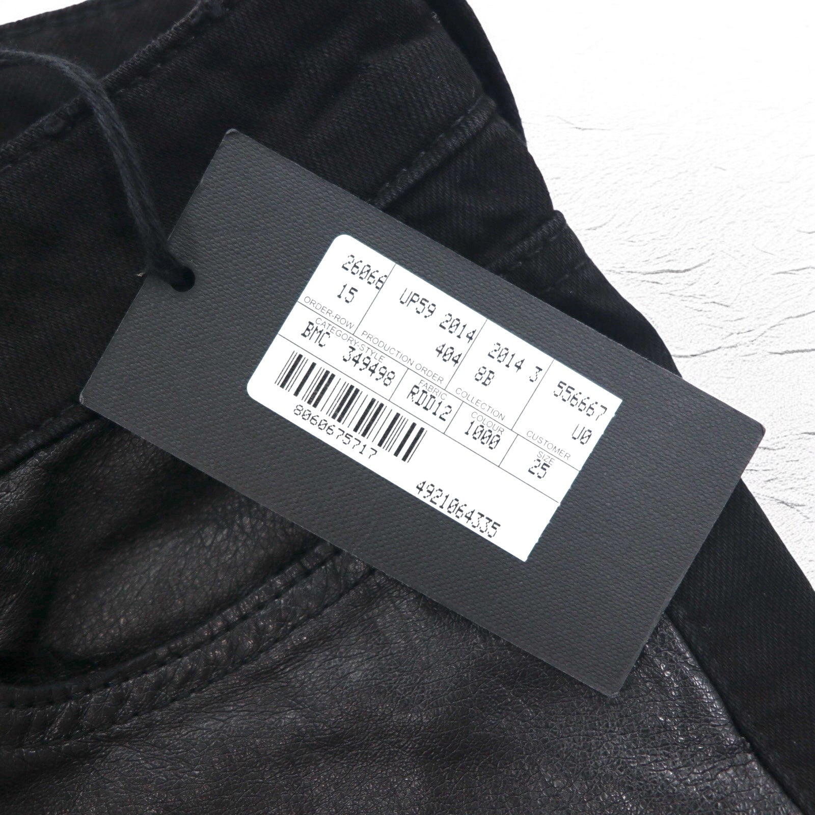 McQ Alexander McQUEEN スキニージーンズ デニムパンツ M ブラック 349498 HYBRID LOW WAIST SKINNY JEANS 未使用品