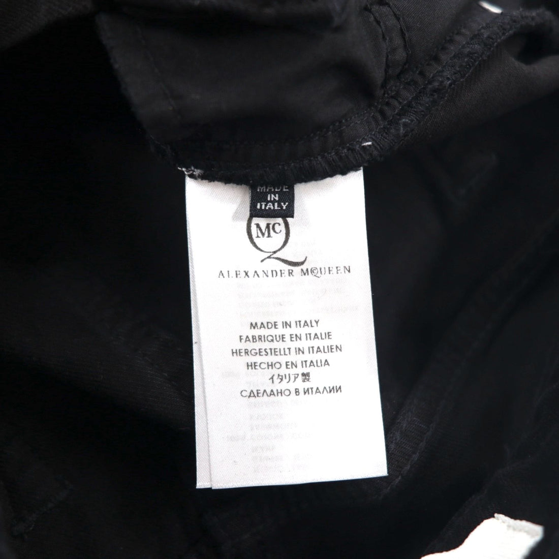 McQ Alexander McQUEEN Skinny Jeans Denim Pants M Black 349498 HYBRID LOW WAIST SKINNY JEANS Unused