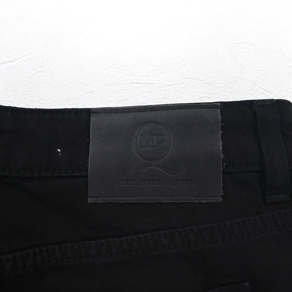 McQ Alexander McQUEEN スキニージーンズ デニムパンツ M ブラック 349498 HYBRID LOW WAIST SKINNY JEANS 未使用品