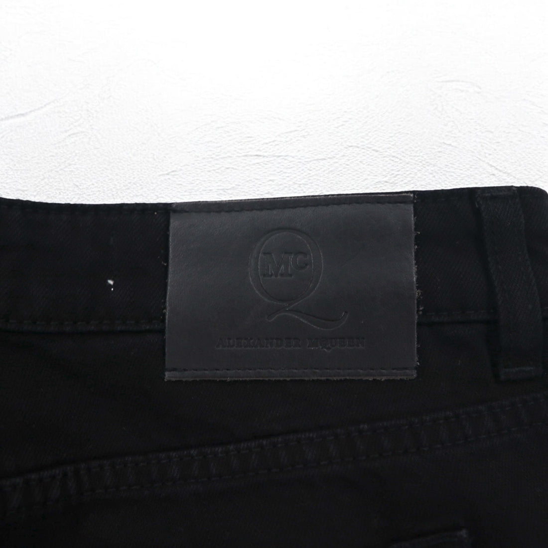 McQ Alexander McQUEEN Skinny Jeans Denim Pants M Black 349498 HYBRID LOW WAIST SKINNY JEANS Unused