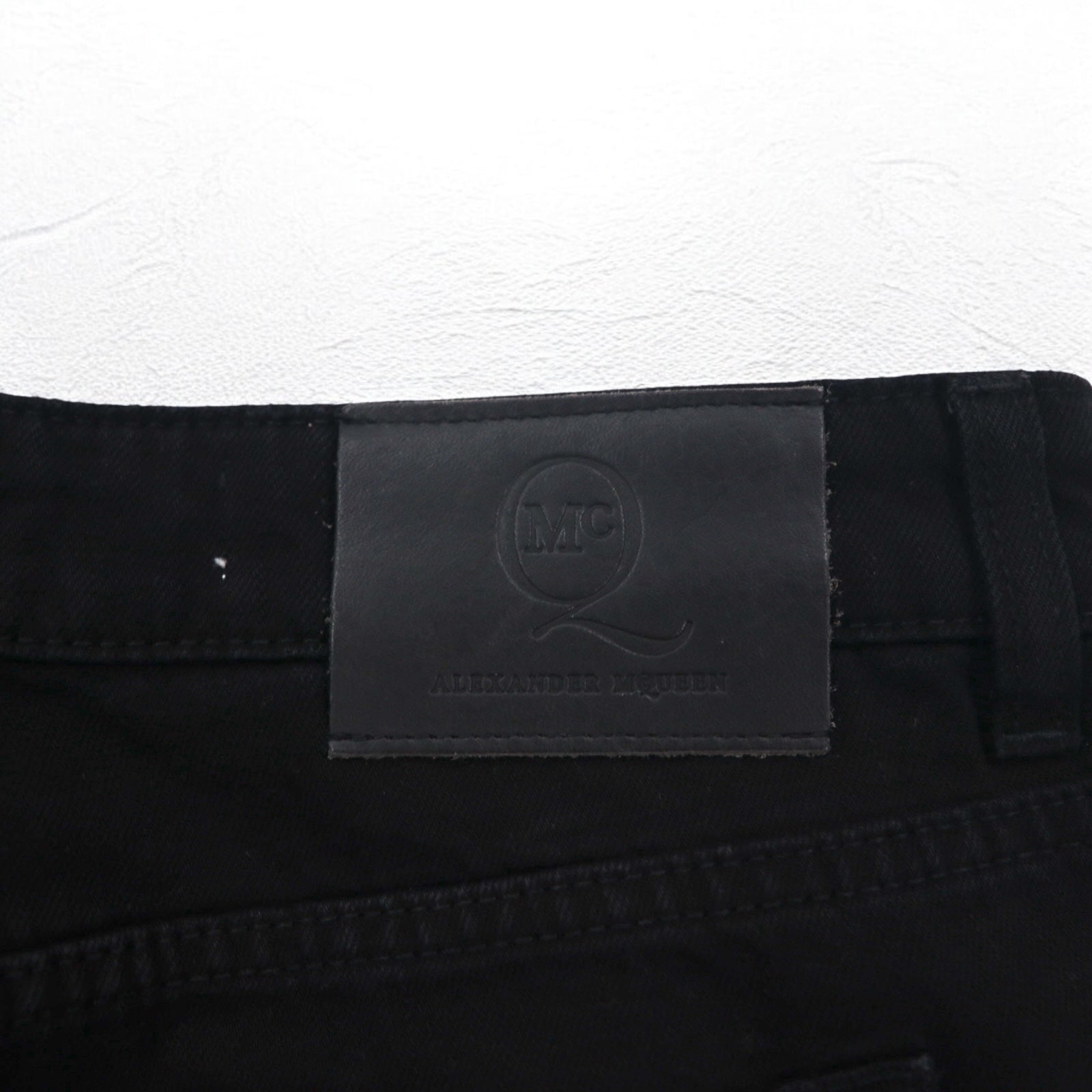 McQ Alexander McQUEEN スキニージーンズ デニムパンツ M ブラック 349498 HYBRID LOW WAIST SKINNY JEANS 未使用品
