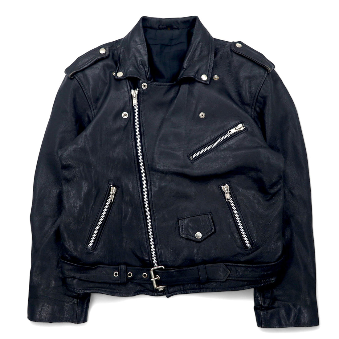 Vintage Double Riders Leather Jacket Double Riders Leather Jacket Pakijan L Black Made in Pakistan