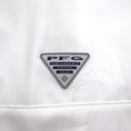 Columbia PFG Omni-Shade Fishing Shirt, XL, White, Polyester, FM7024