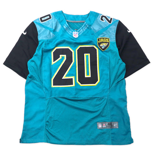 日本然リトテ-古着オンライン-NIKE NFL ゲームシャツ 40 グリーン ポリエステル メッシュ JAGS ナンバリング RAMSEY-Nike NFL Game Shirt 40 Green Polyester Mesh JAGS Numbering RAMSEY