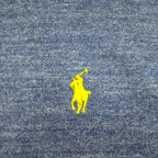 POLO RALPH LAUREN Polo shirt M Navy Cotton Pique Small pony embroidery