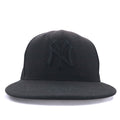 NEWERA ベースボールキャップ 58.7cm ブラック アクリル MLB ニューヨーク ヤンキース